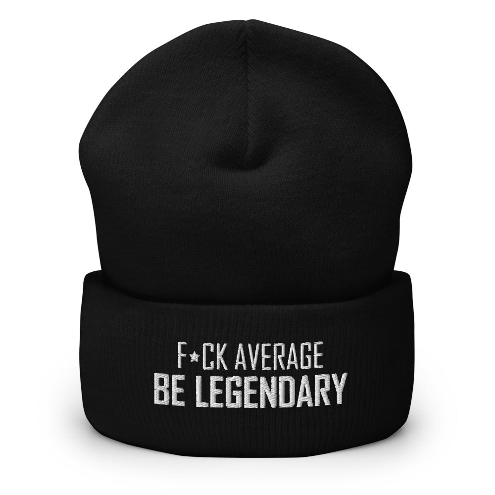 'F*ck Average' Cuffed Beanie
