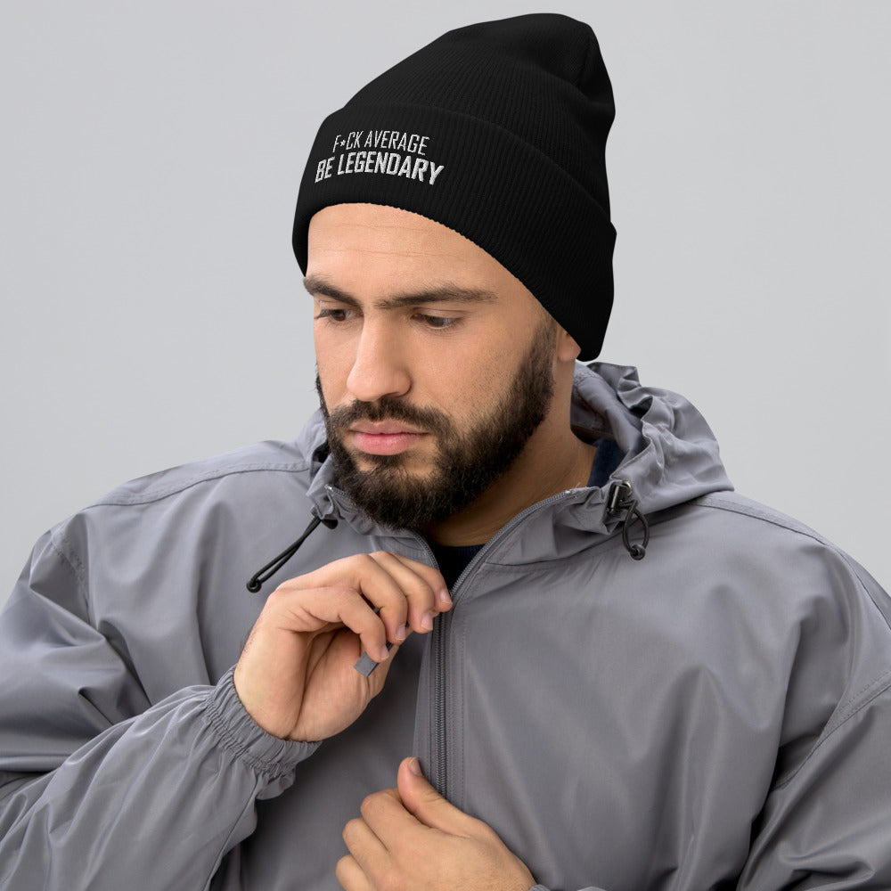 'F*ck Average' Cuffed Beanie