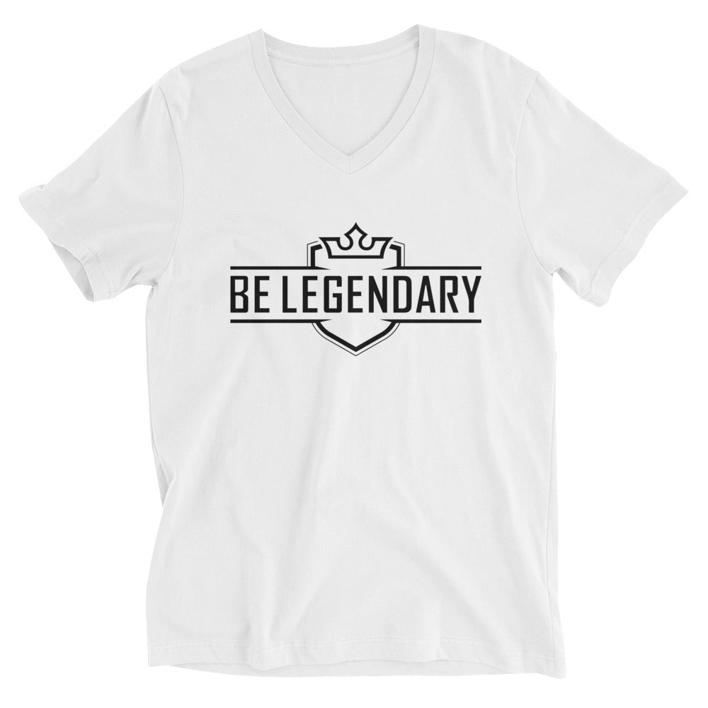 "Be Legendary" Short Sleeve V-Neck T-Shirt