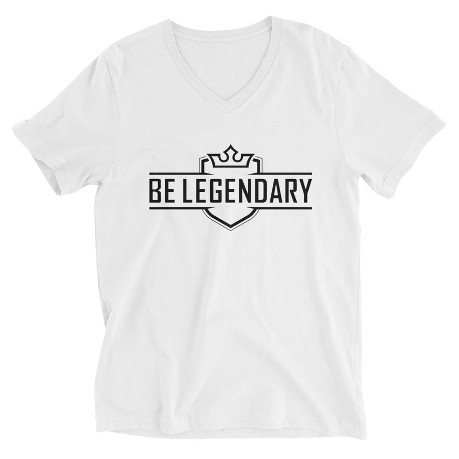 "Be Legendary" Short Sleeve V-Neck T-Shirt